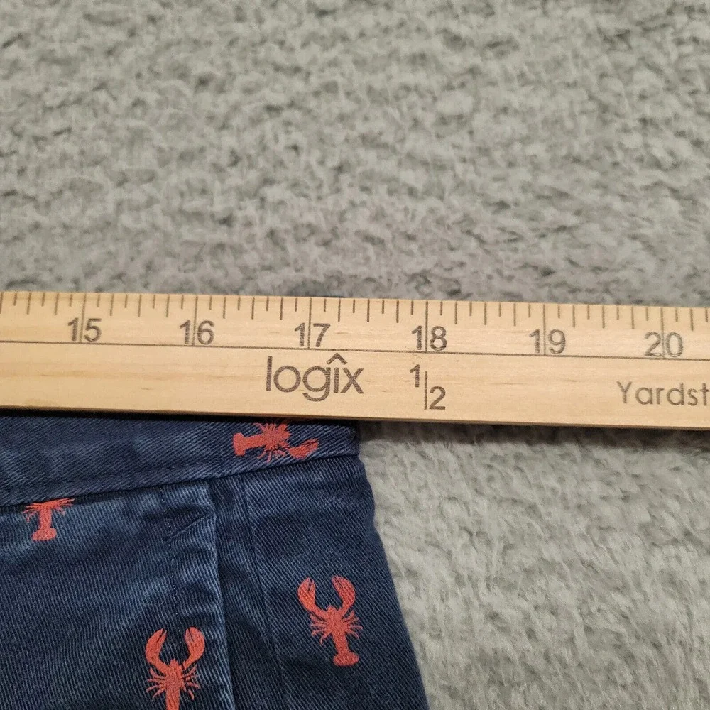 J. Crew Shorts Mens 34 Blue‎ Lobsters All Over Print 9